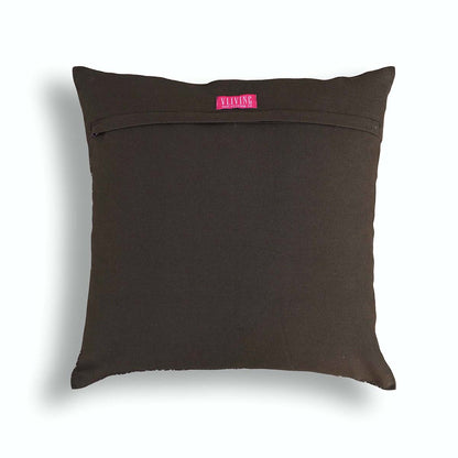 Brown throw pillow cover, Kalamkari print cushion cover