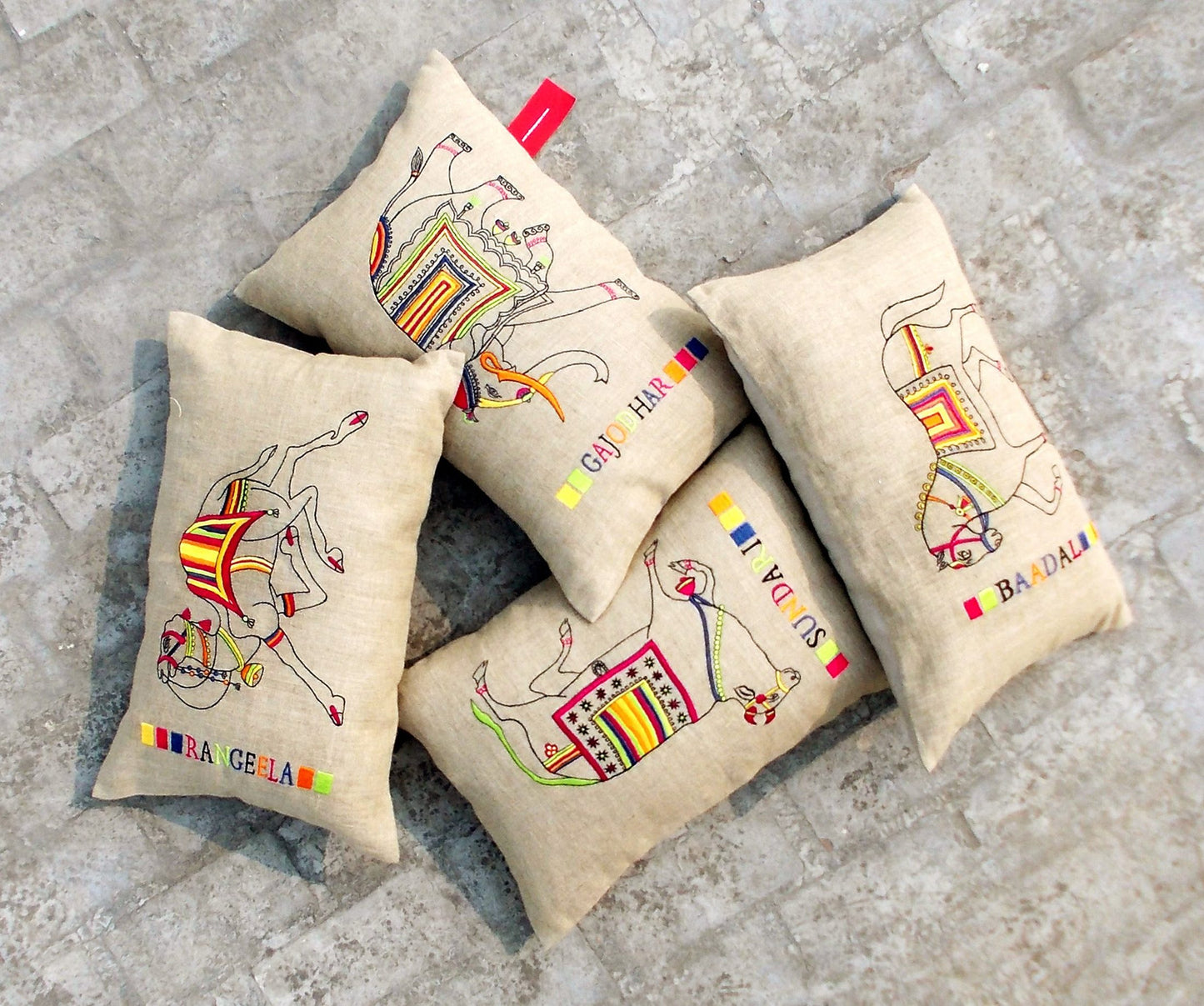 Flock (Gajodhar) - Cushion Cover