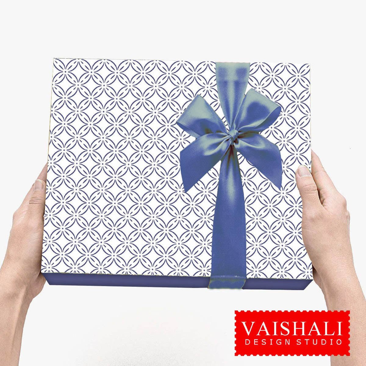 EASTER print, indigo vintage look, floral, gingham,stripe.5 sheets, digital print downloads
