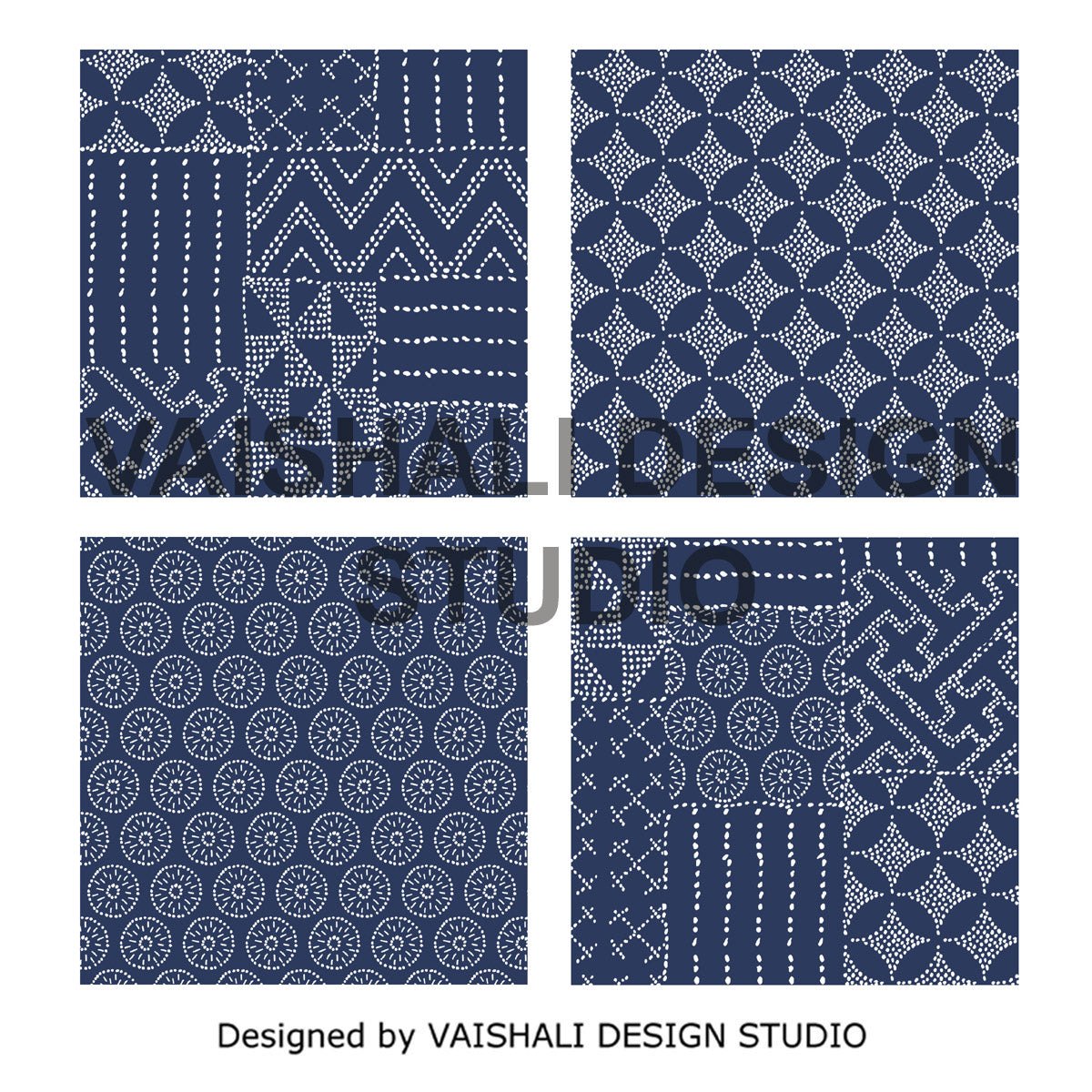 Hamong print, printable coasters, set of 4 designs, 3.8" x 3.8"