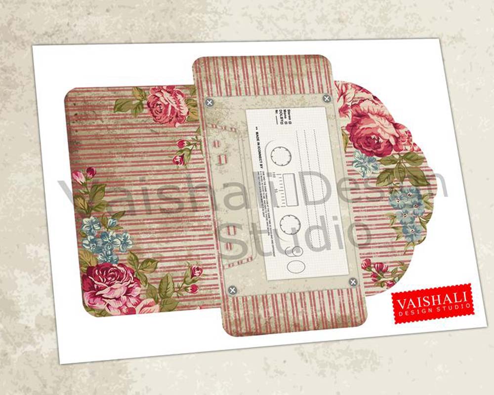 Envelope printables, vintage distress pattern, template size 5.7"X3.7"