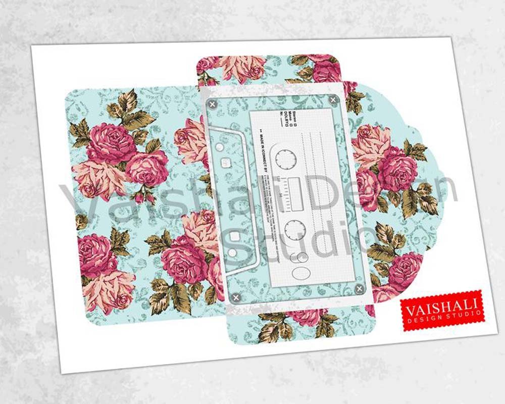 Envelope printables, vintage distress pattern, template size 5.7"X3.7"