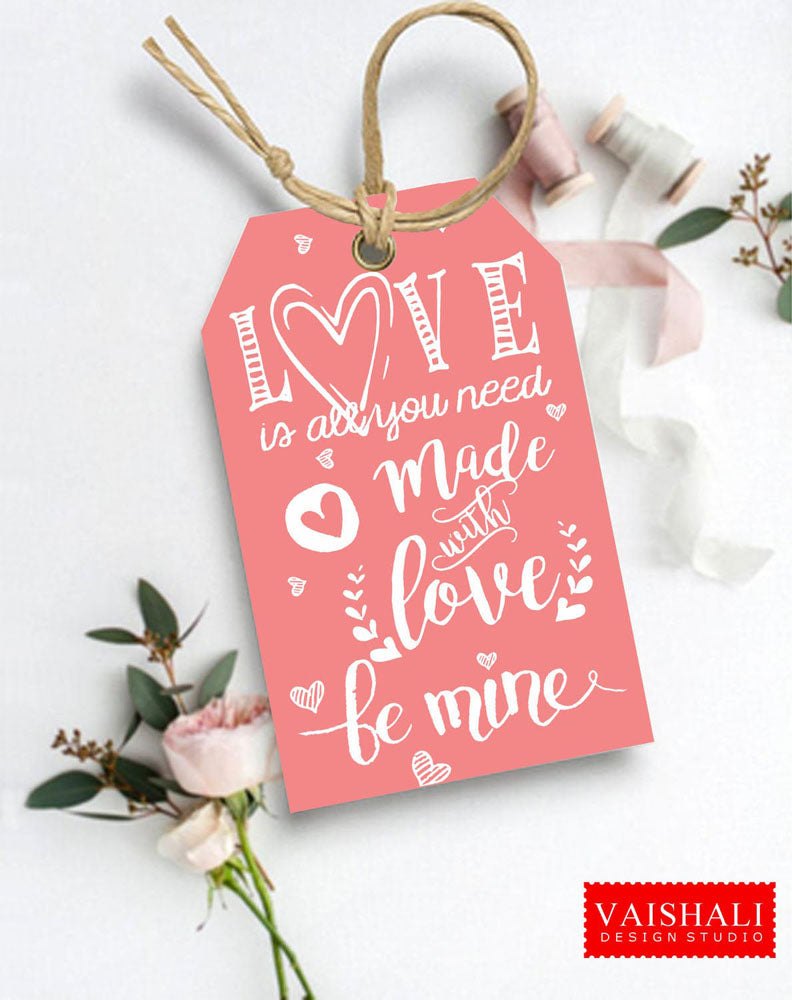 Valentine Gift Tags, chalkboard, Digital Print Download