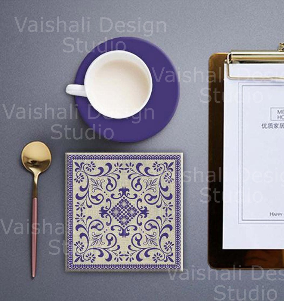 Vintage playing card, printable coasters, set of 4 designs, 3.8"X3.8"