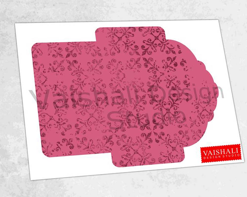 Envelope printables, vintage distress pattern, template size 5.7"X3.7"