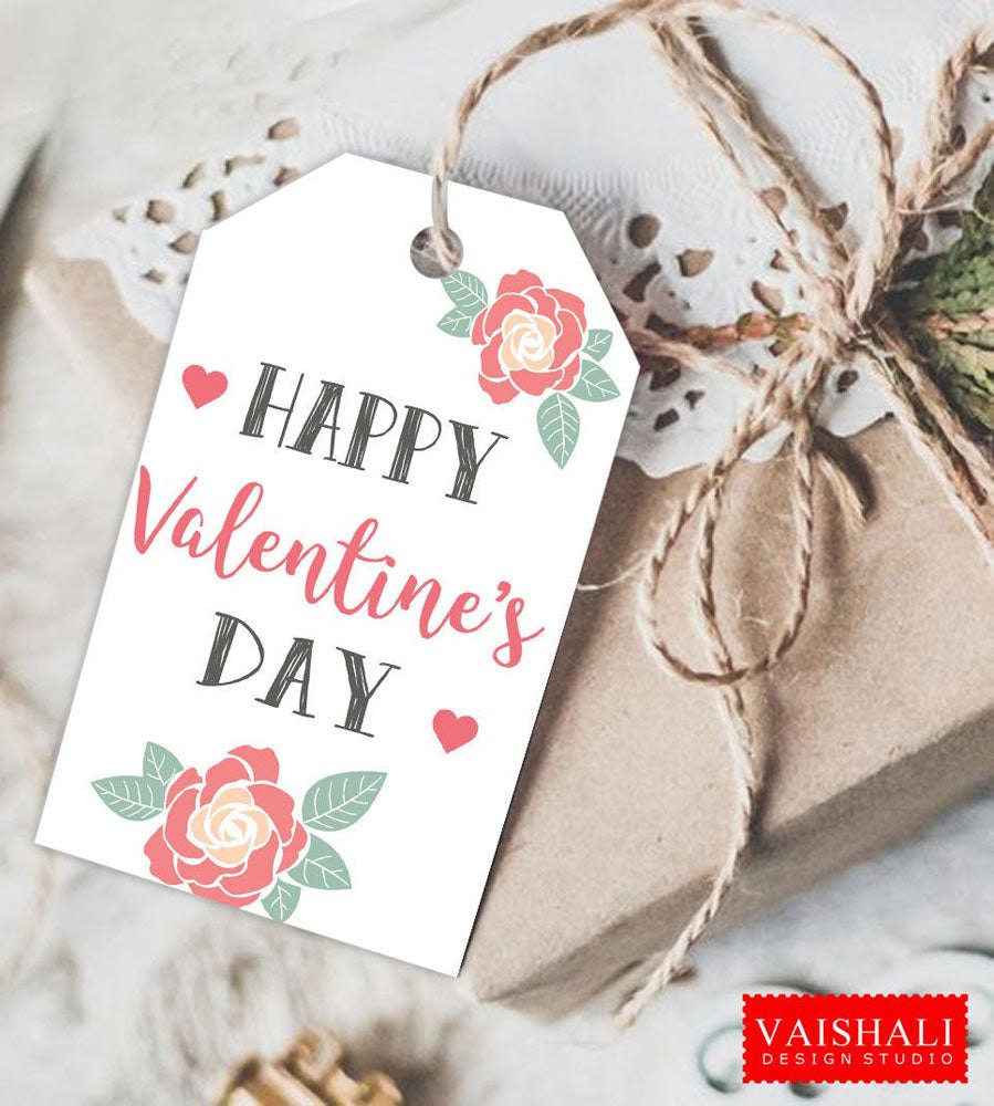 Valentine Gift Tags, chalkboard, Digital Print Download