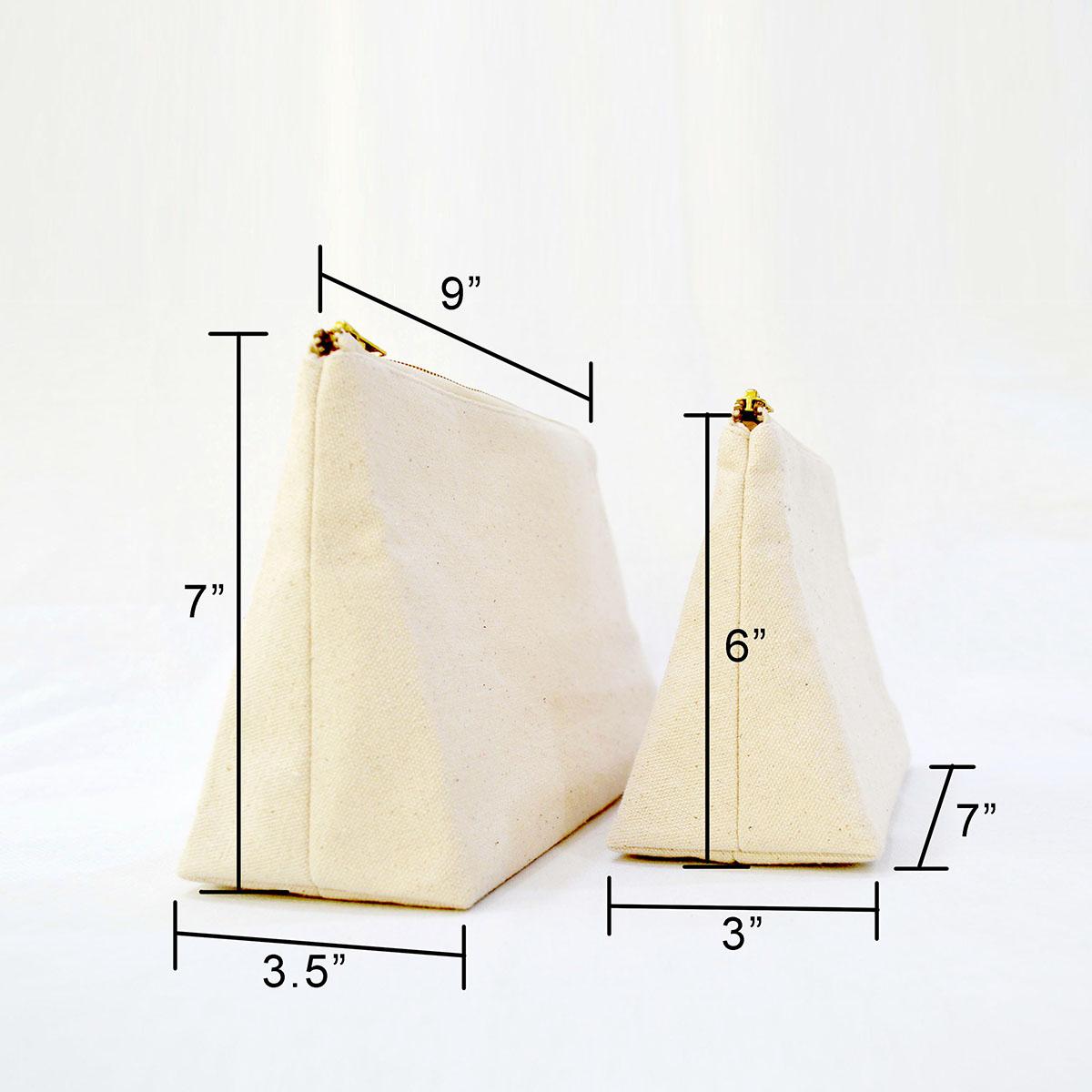 Home Essentials - Set of 2 Nesting pouches available in various fabric options