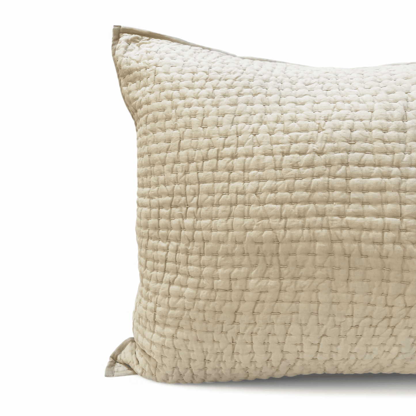 SANDSTONE colour handmade Kantha cotton Quilted bed set, Sizes available
