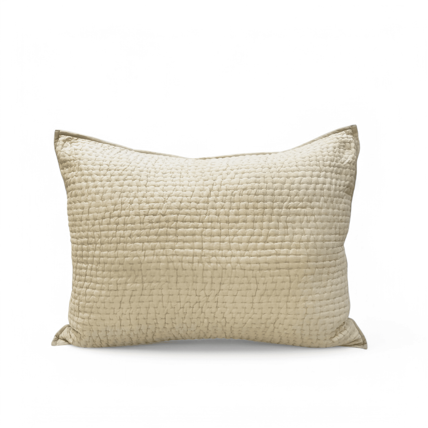 SANDSTONE colour handmade Kantha cotton Quilted bed set, Sizes available