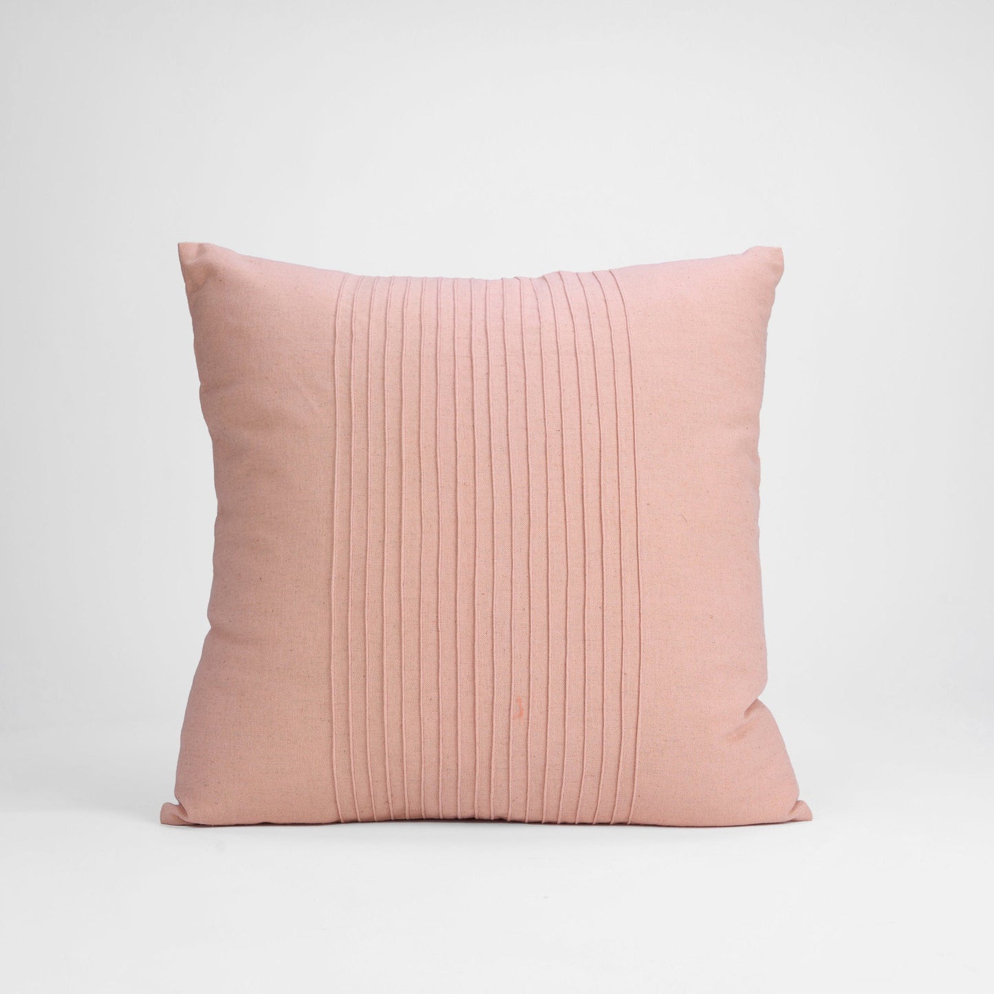 AMOUR - Solid Blush Linen Pillow cover with pin tucks, sizes available