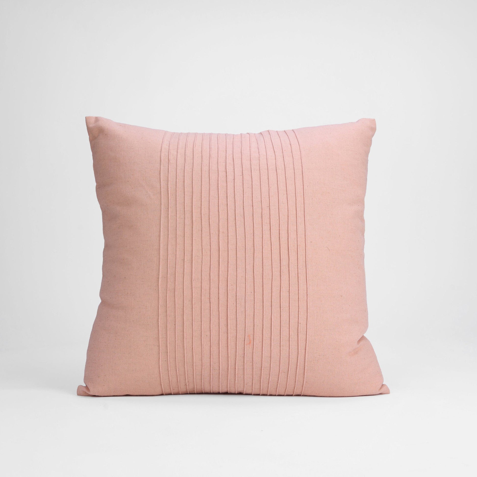 AMOUR - Solid Blush Linen Pillow cover with pin tucks, sizes available