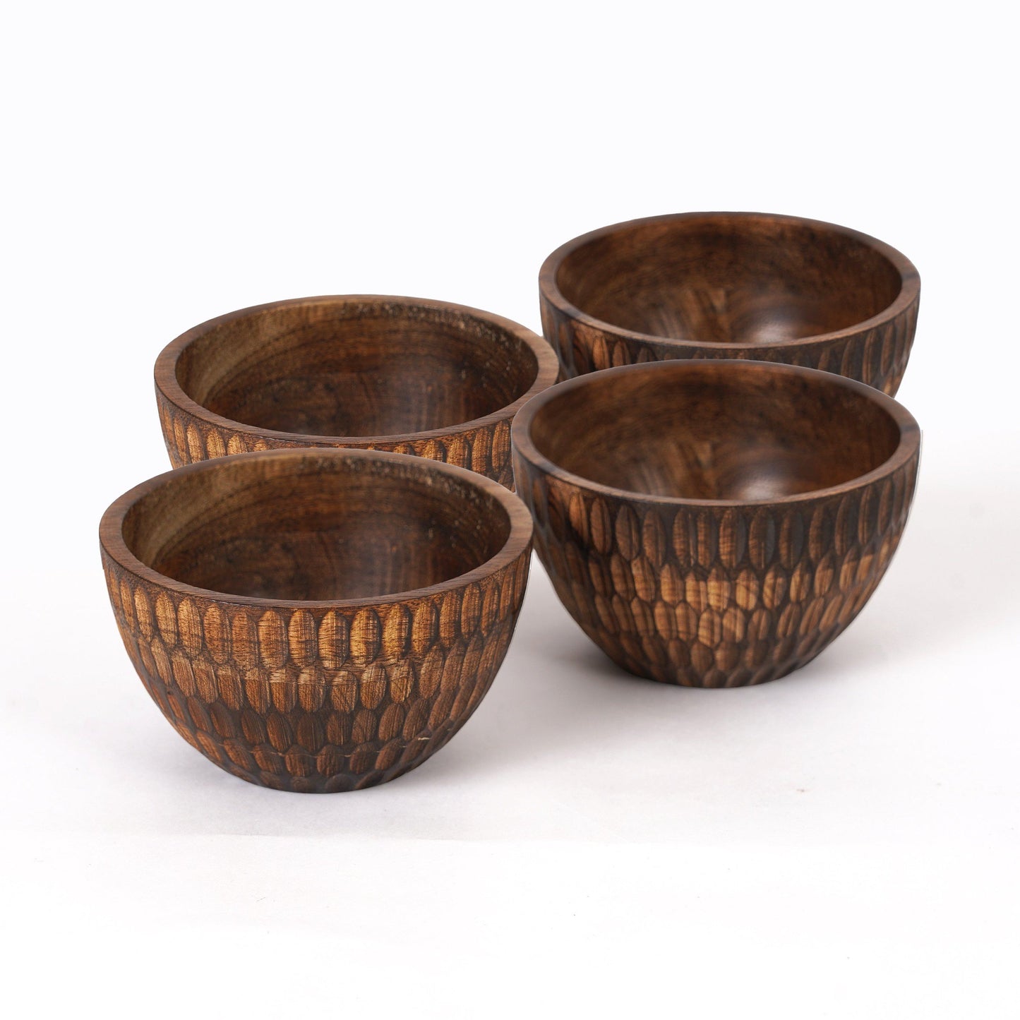 Tribal Carved Wooden bowl, tribal, 5X3 inches