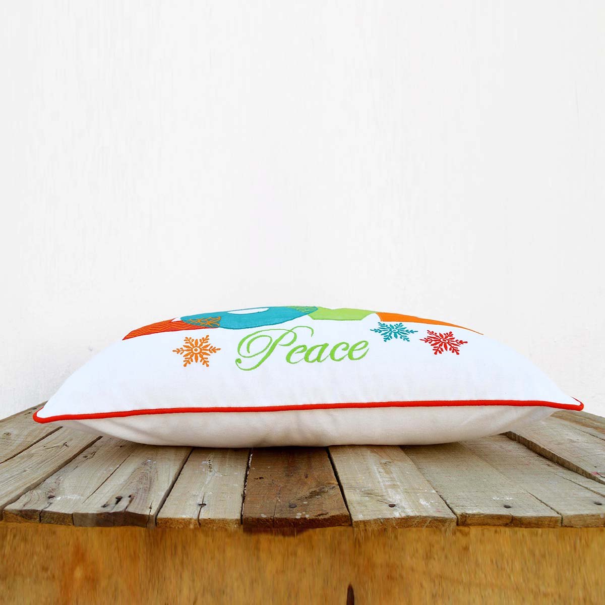 Christmas pillow cover, Love pillow, embroidered cushion cover