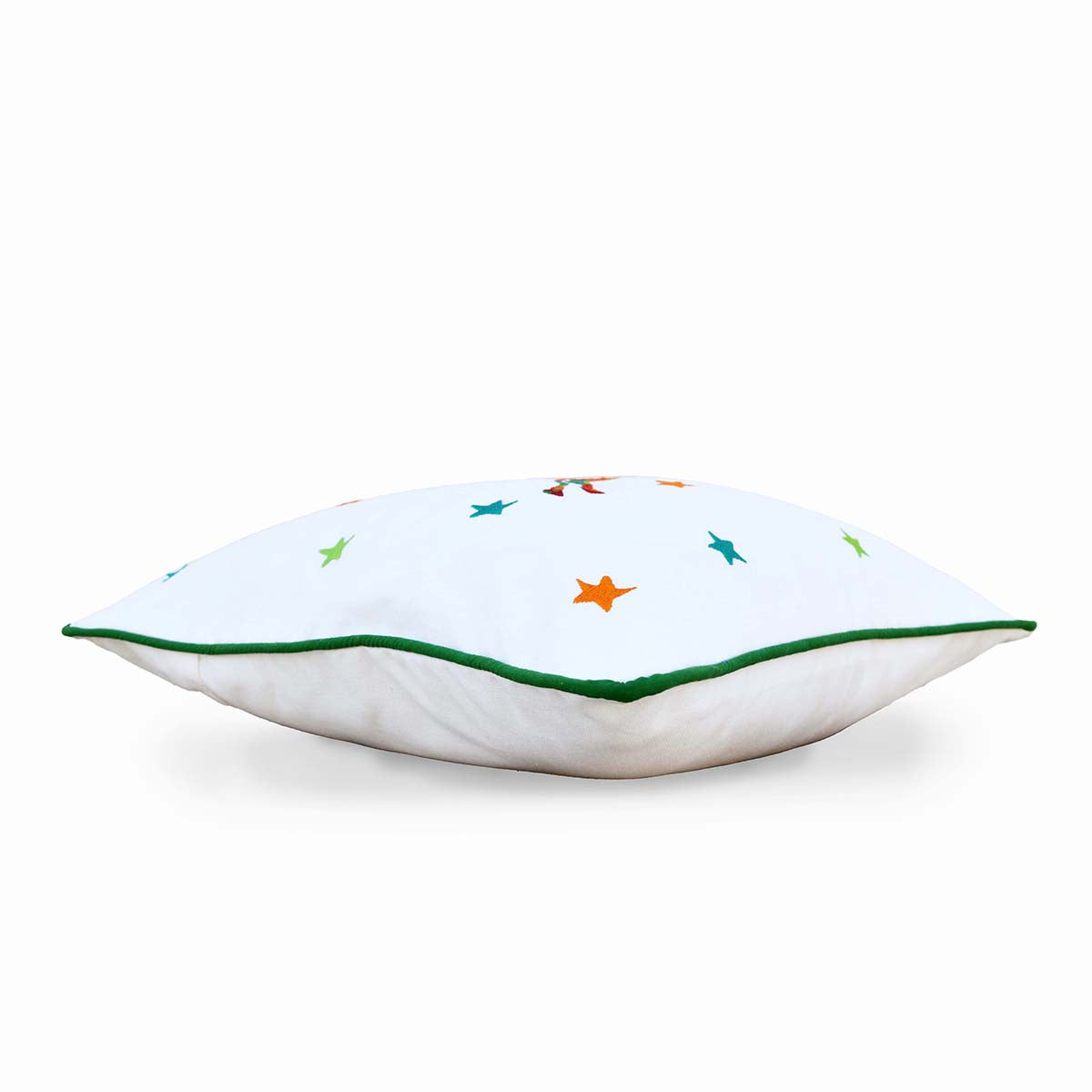 Christmas pillow cover, reindeer, geometrical, embroidered cushion cover