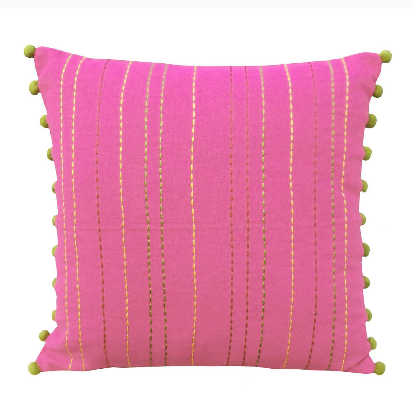 Stylized Solid - Pink rice stitch Cushion Cover - Vliving