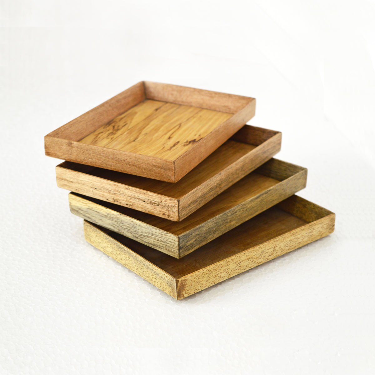 Small rustic mango wood tray - size 5X7 inches