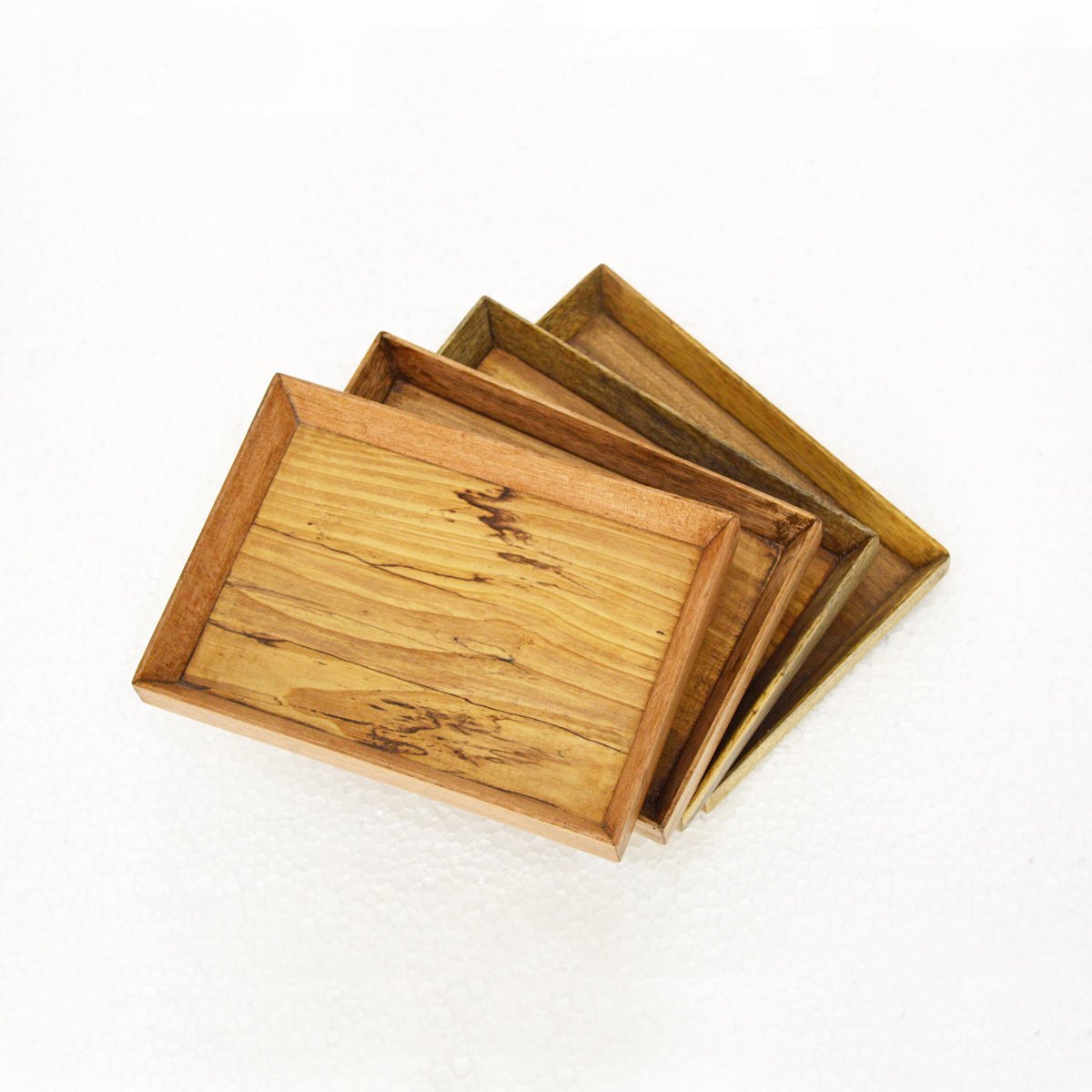 Small rustic mango wood tray - size 5X7 inches