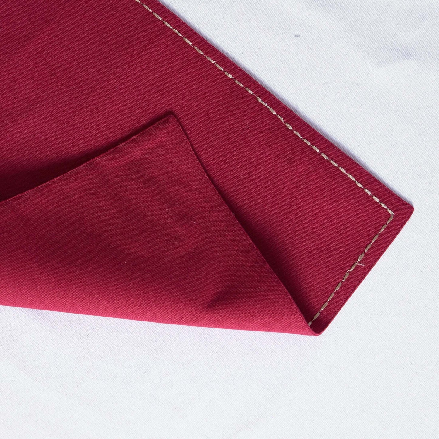 KASHIDAKAARI - Maroon embroidered table mats, floral suzni pattern