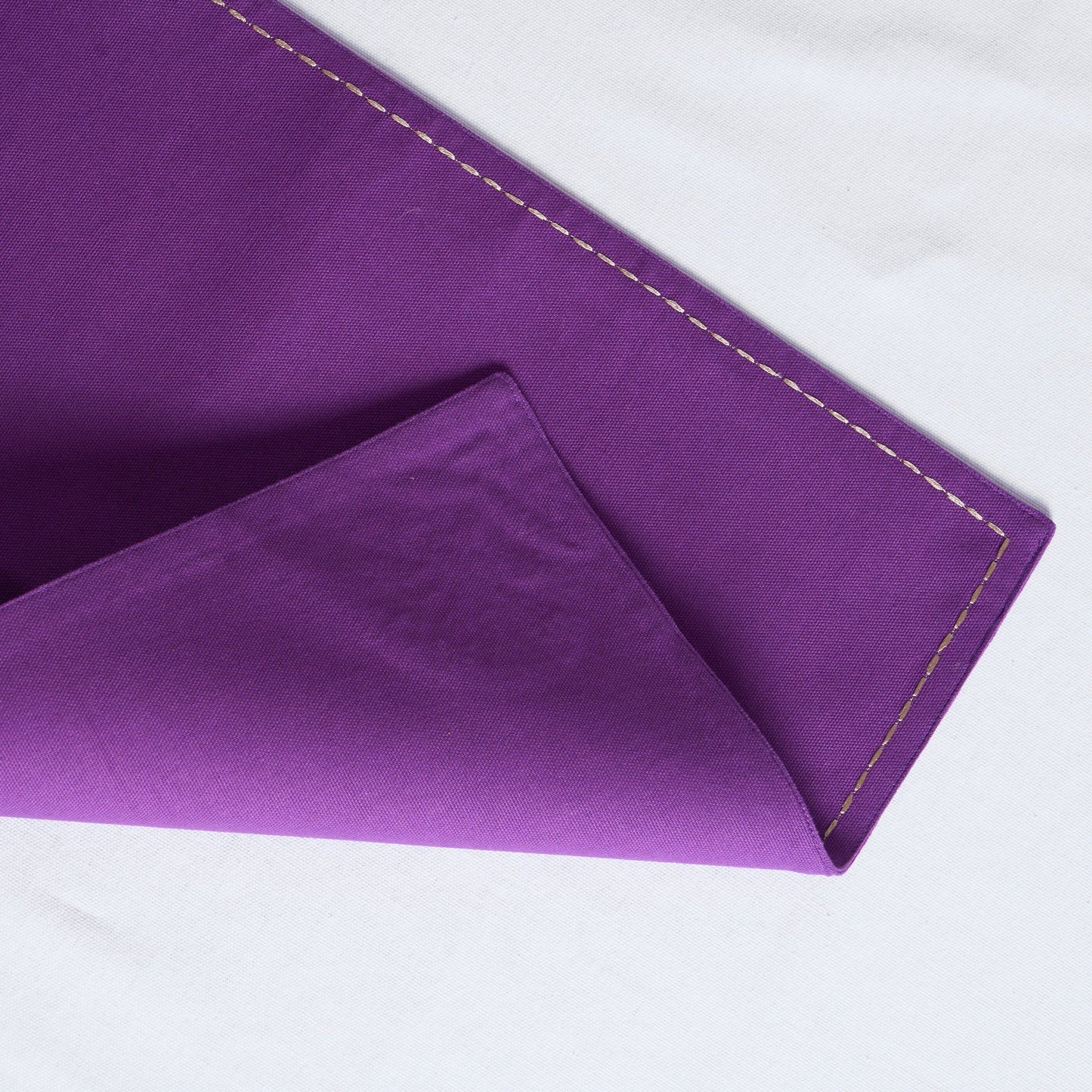 KASHIDAKAARI - Plum embroidered table mats, floral suzni pattern