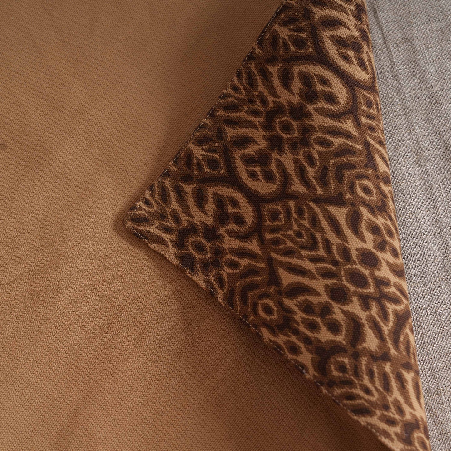 Ikat Print Beige Cotton Duck Placemats – Sets of 2, 4 & 6