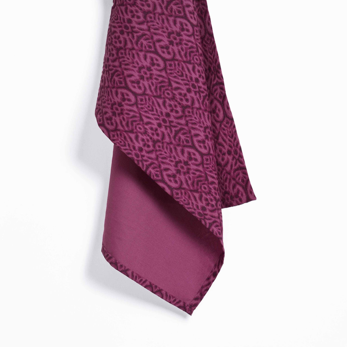 Ikat Print Plum Cotton Duck Kitchen Towel – 20x28 inches