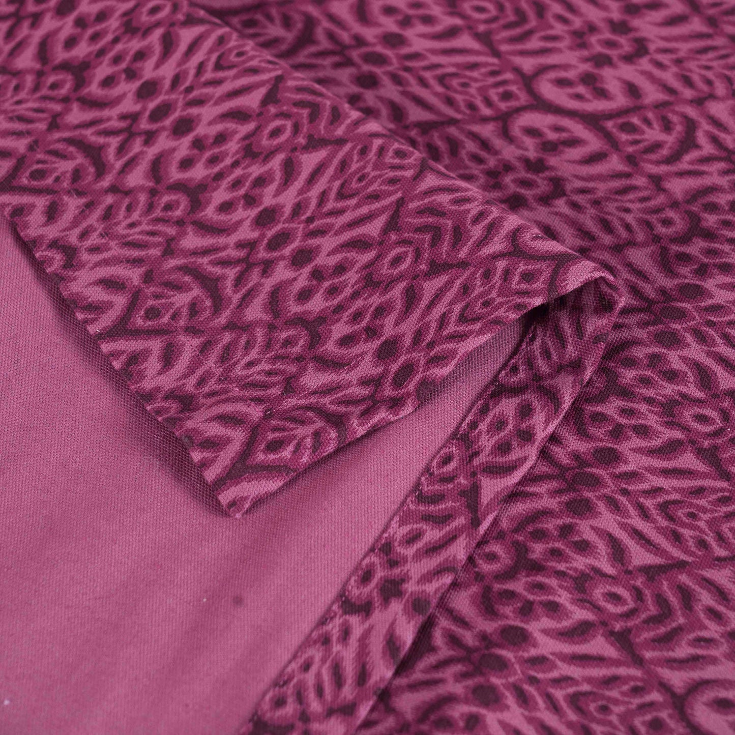 Ikat Print Plum Cotton Duck Tablecloth – Multiple Sizes