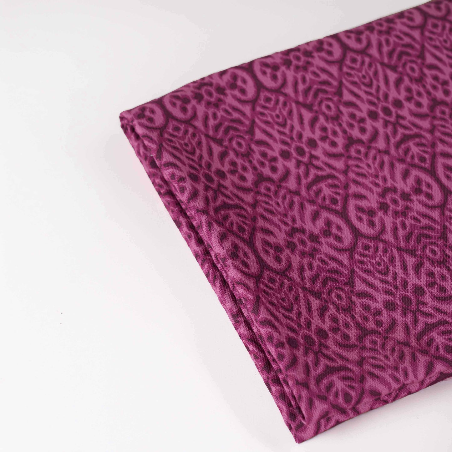 Ikat Print Plum Cotton Duck Tablecloth – Multiple Sizes