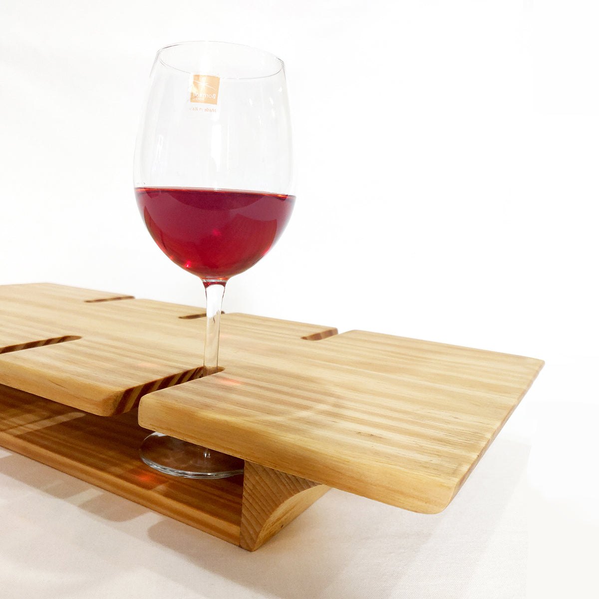 Wooden Wine Glass Tray, Size 20 X 9.5 X 2.25 inches