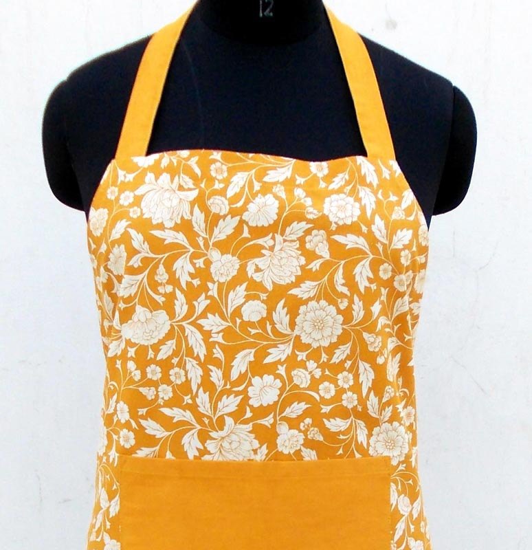 Yellow - Kalamkari kitchen Apron