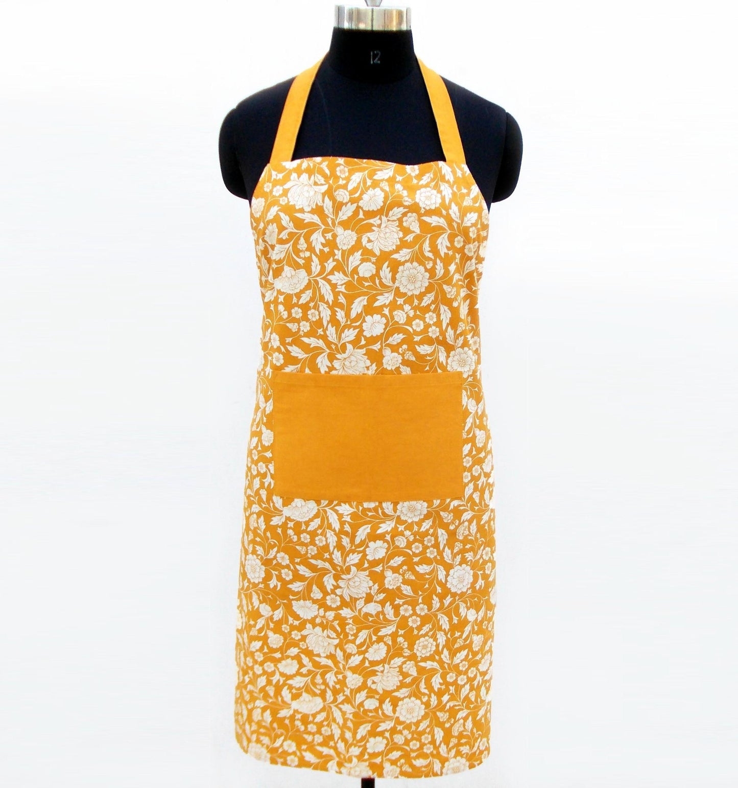 Yellow - Kalamkari kitchen Apron