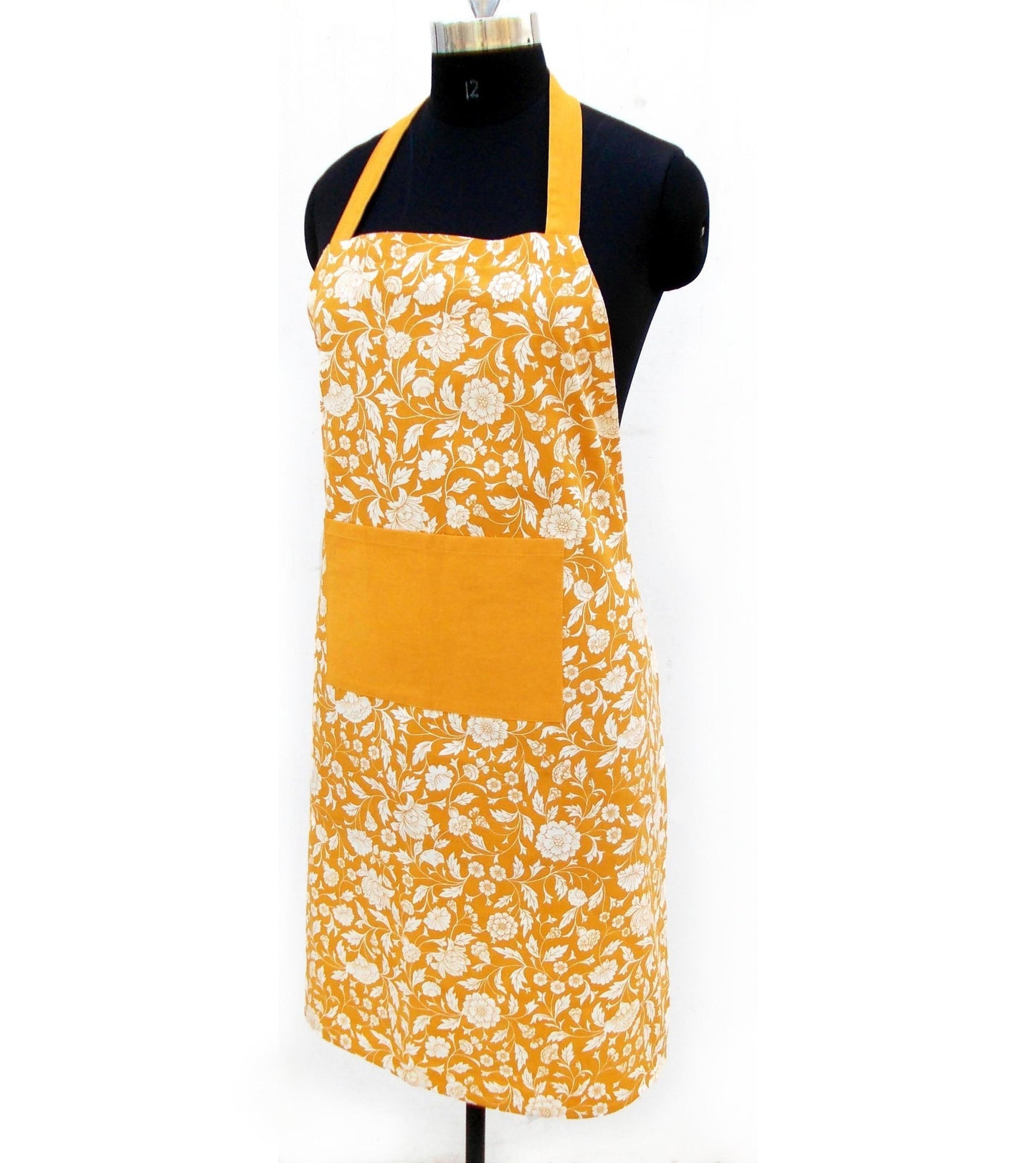 Yellow - Kalamkari kitchen Apron