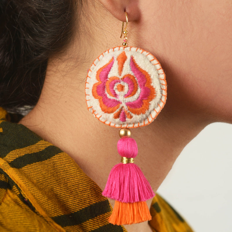 Oriental Blooms Earrings • Bohemian Jewelry • Hippie Earring