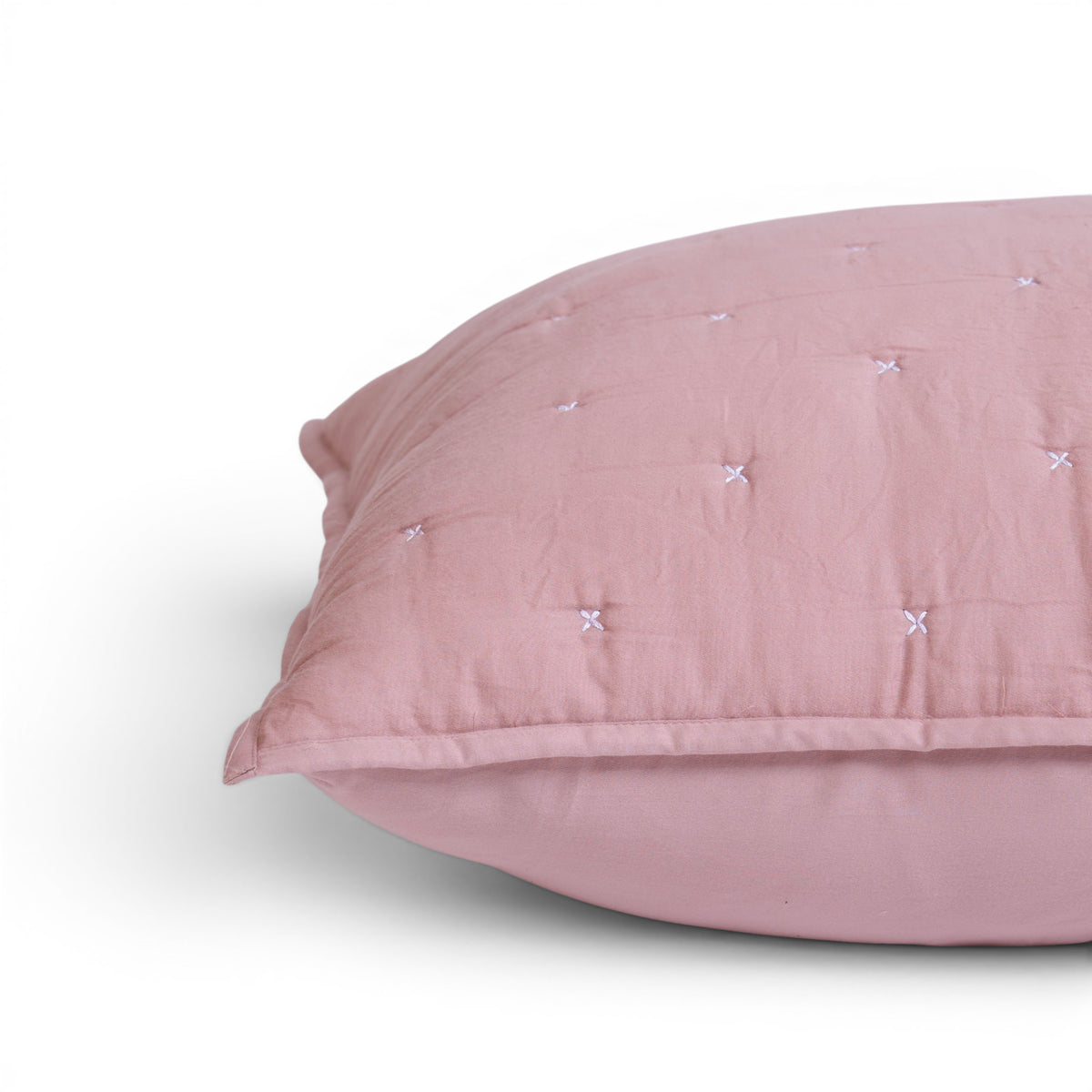 Old Rose 300TC Fine Cotton Quilted Pillow Case