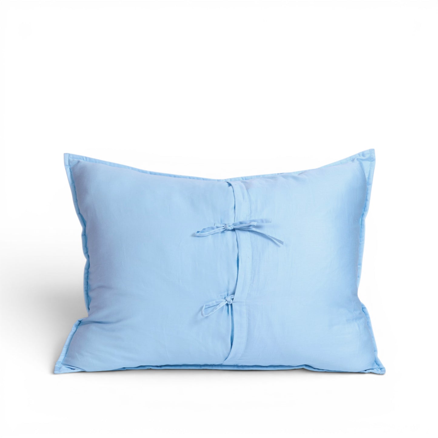 Sky Blue 300TC Fine Cotton Quilted Bed Set – Diamond Pattern Tuck Quilting