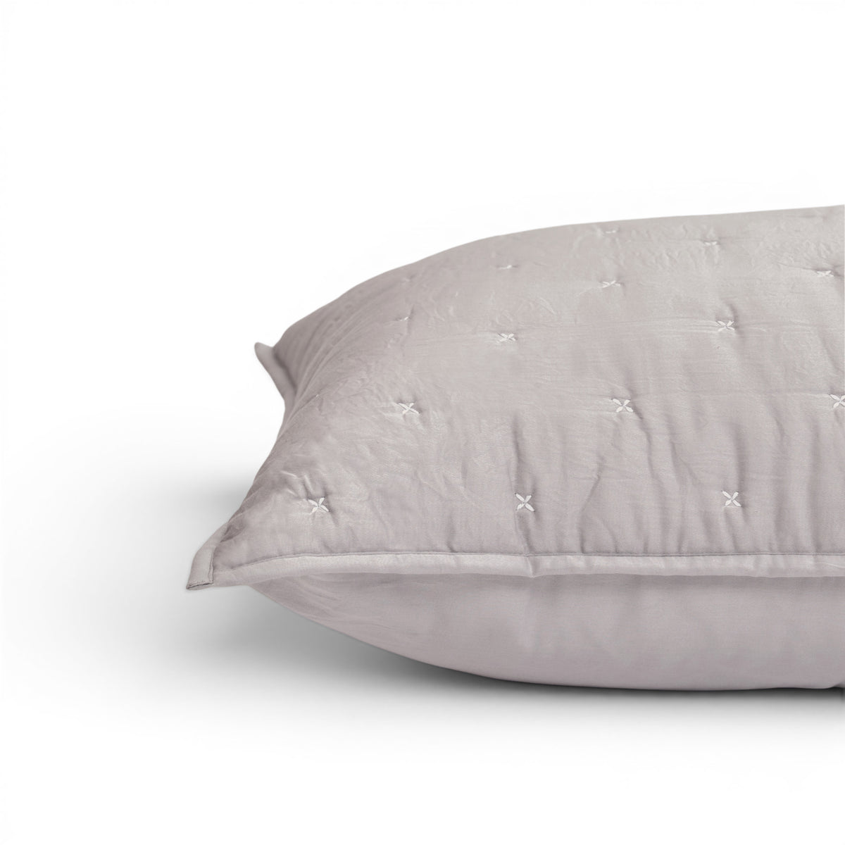 Concrete Grey 300TC Fine Cotton Quilted Pillow Case