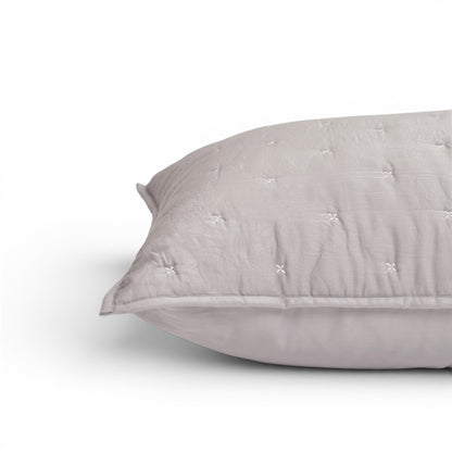Concrete Grey 300TC Fine Cotton Quilted Pillow Case
