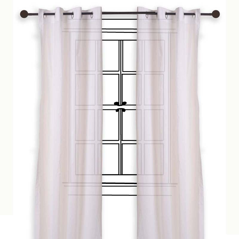 Curtain, sheer, cotton voile, white, window panel, home decor, sizes available
