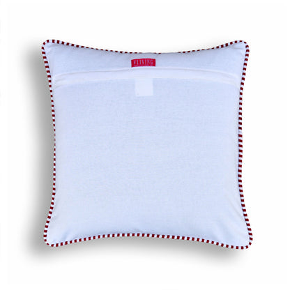 Red Swirl print pillow, cotton, welted pillow, victorian pattern, standard size 16X16 inches, other sizes available