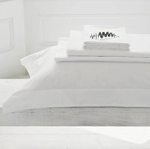 300TC white premium cotton pillow cases - sold in pairs