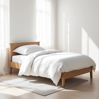 300TC Duvet cover, white premium cotton satin