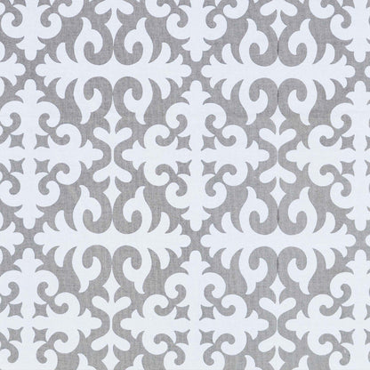 Shyrdak table cloth, moroccan print, grey and white cotton table cloth