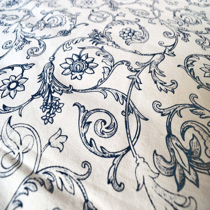 Table cloth - Blue swirl print, sizes available.