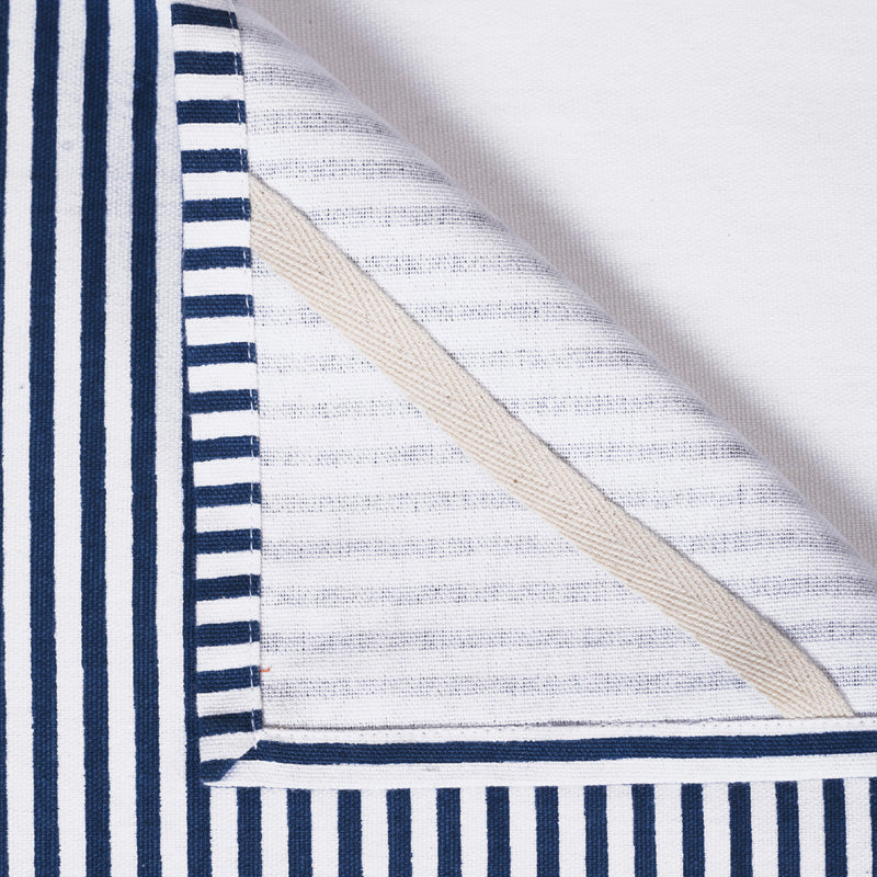 Kitchen towel, blue stripe, border kitchen towel, victorian pattern, 100% cotton, size 20&quot;X28&quot;