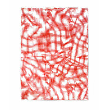 Illusion – Red check printed Kitchen Towel, cotton dish towel