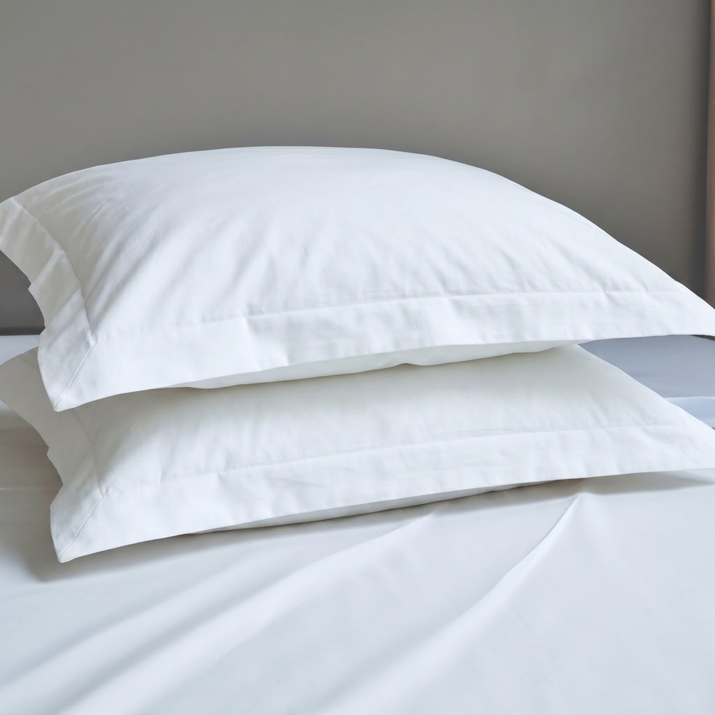 600TC White Premium Cotton Pillow Cases | Sold in Pairs | 4 Sizes