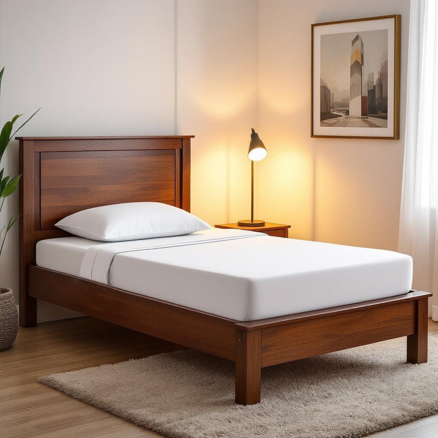 600TC flat sheet set, luxury cotton in white colour