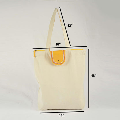 Natural cotton bag, reusable grocery bag, cloth tote bag
