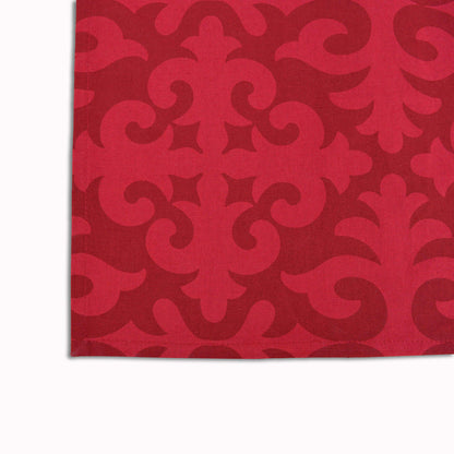 Shyrdak Red Moroccan Print Kitchen Towel – 100% Cotton, 20"x28" | Set of 2 or 4