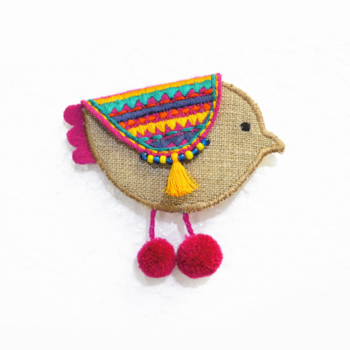 Bird coin bag, wire holder, handmade, gift, bohemian, moroccan size 4X3 inches