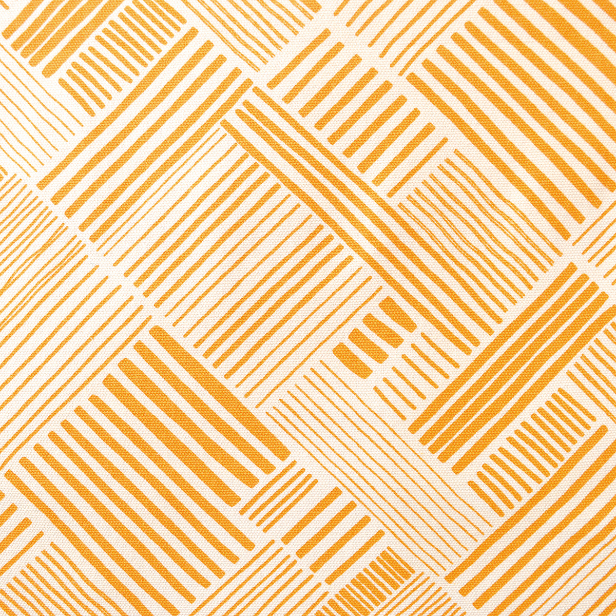 Mustard Stripe print fabric, 100% cotton duck, fabric by the metre
